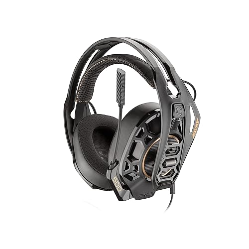 RIG 500 PRO HS Officially Licensed PlayStation Competition-Grade Headset with RIG Audio Dial for PS4, PS5, PC - 50mm Speaker Drivers - Flip to Mute