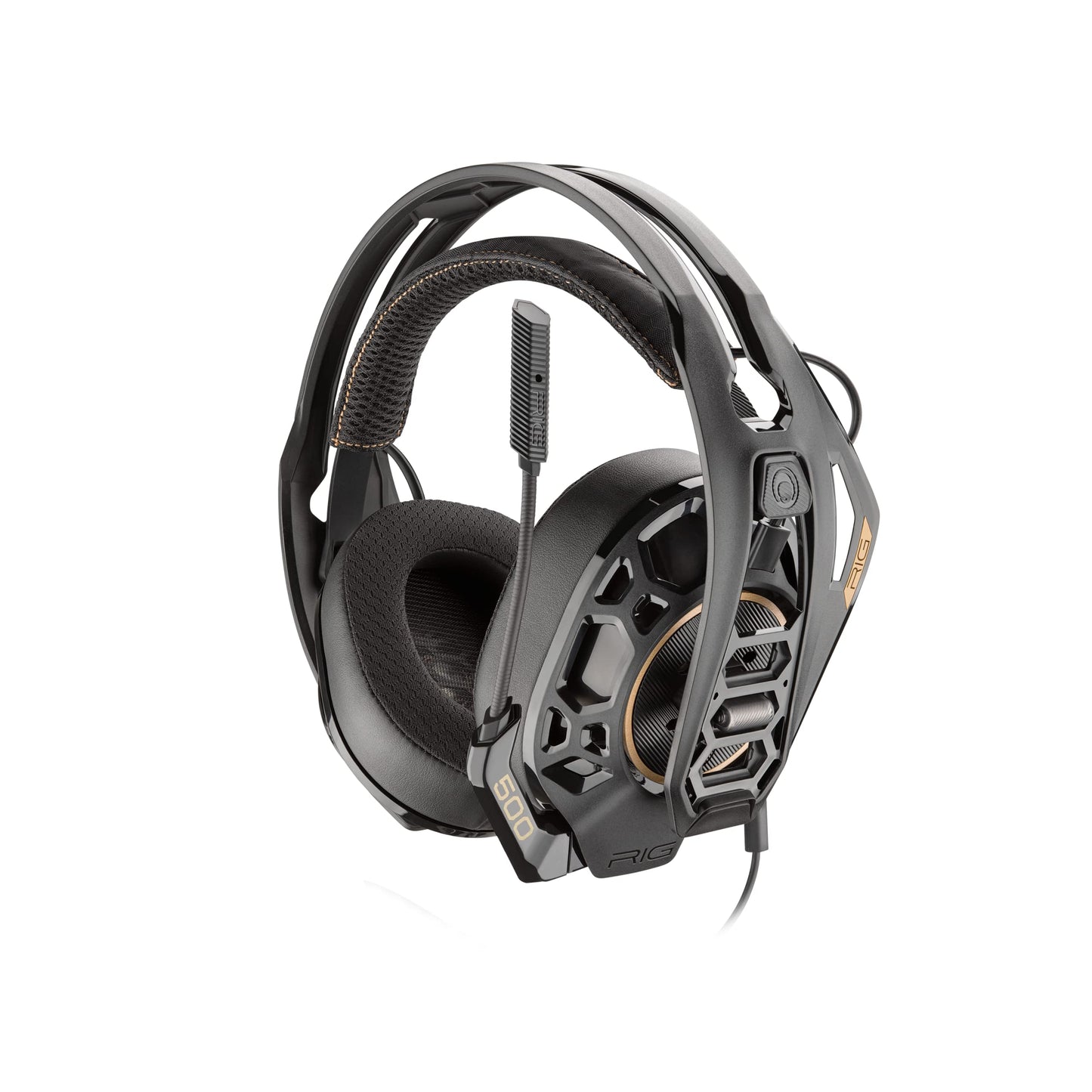 RIG 500 PRO HS Officially Licensed PlayStation Competition-Grade Headset with RIG Audio Dial for PS4, PS5, PC - 50mm Speaker Drivers - Flip to Mute