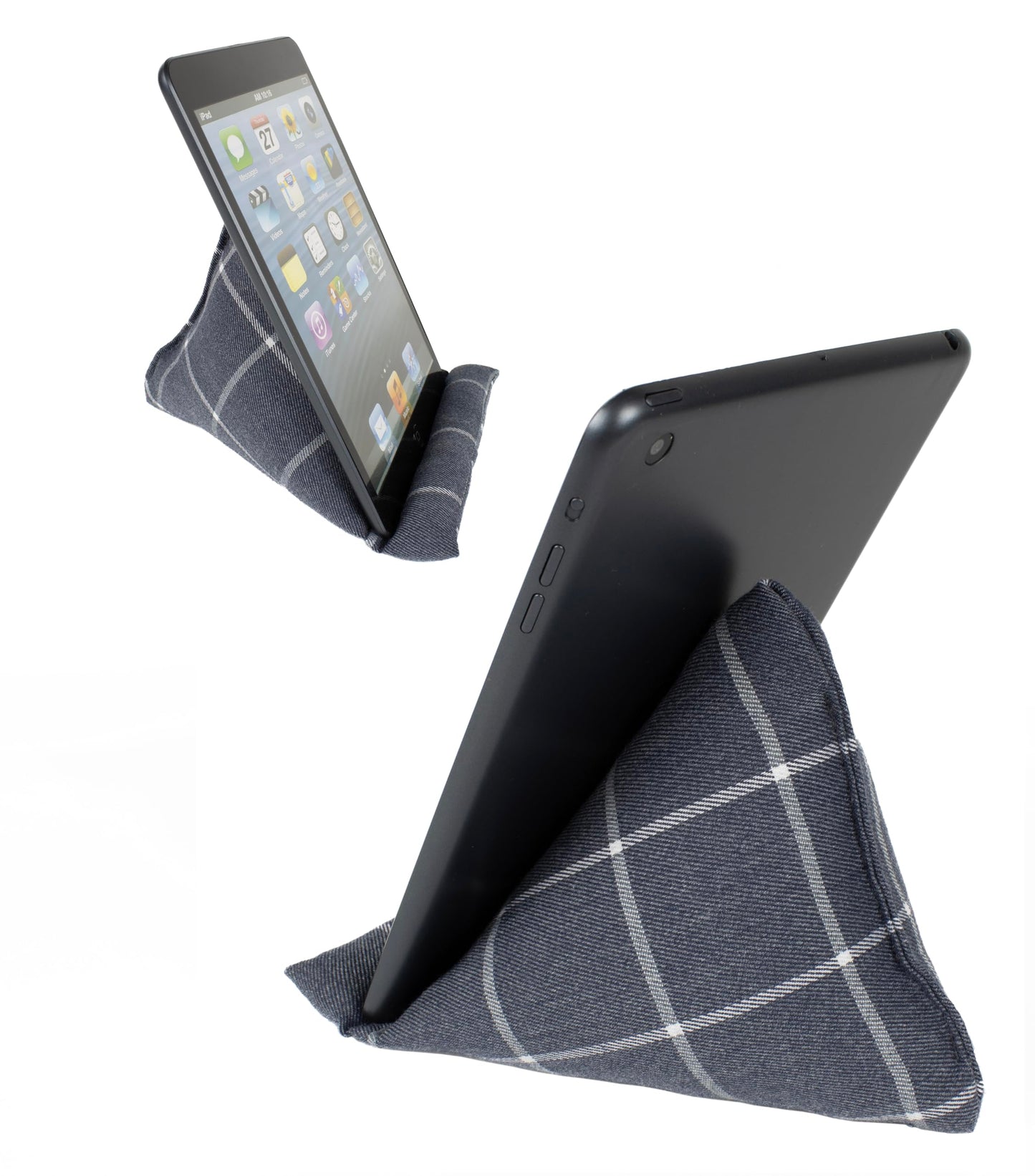 STEPHAN AND THEODORE Handmade Phone Pillow Holder - The Wedge Mobile Device Stand - Soft Fabric Phone Stand for All iPhones, All Smartphones! 7 x 6.1