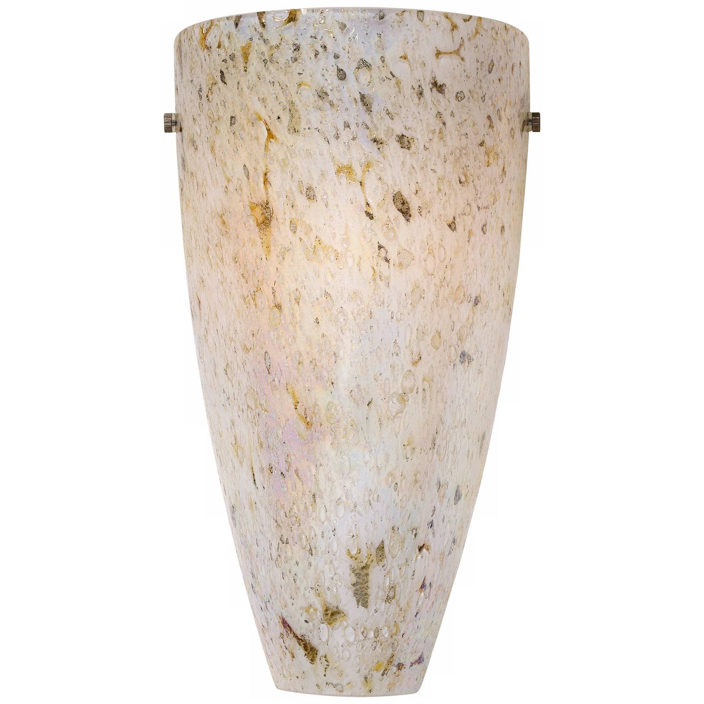 Possini Euro Design Emelle Modern Sconce Wall Decor Pocket Hand Blown Amber Art Glass Hardwired 13" High Fixture for Bedroom Bathroom Bedside House