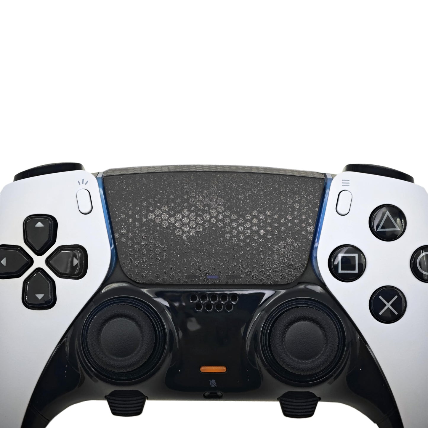 Touchpad Protector PS5 Dualsense/Edge Enhanced Texture Skin Compatible with PlayStation 5 Dualsense/Edge (Snake Scale - Black, PS5Edge(2pcs))