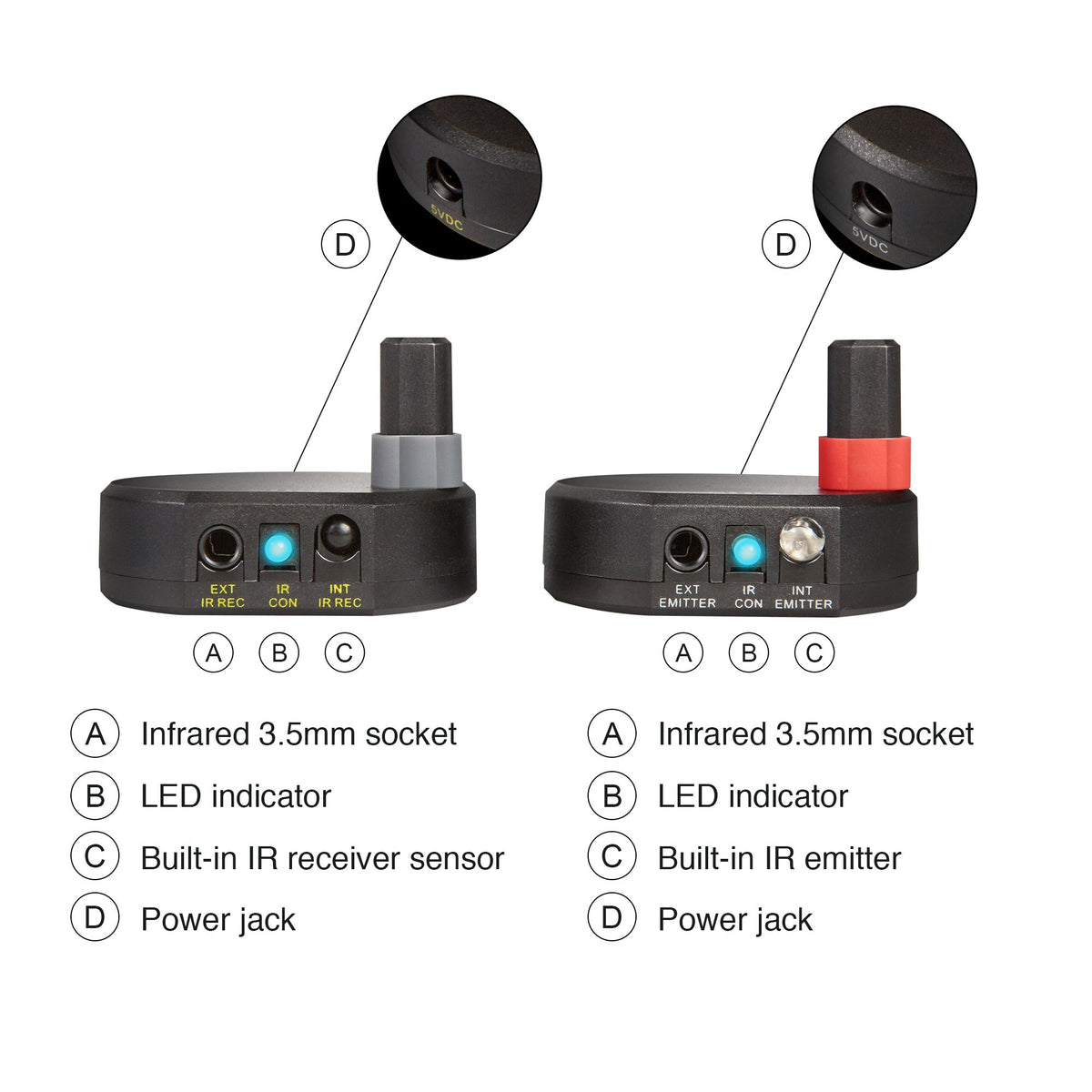 SIIG Ultra Compact Wireless IR Remote Control Extender Repeater Kit - 200M (CE-RC0014-S1)