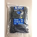 TY24MX Cable Tie 30lb 5.5" Ultraviolet Resistant Black Nylon with Stainless Steel Locking Device Bulk Pack, Military Specified (MIL-SPEC MS3367-5-0)