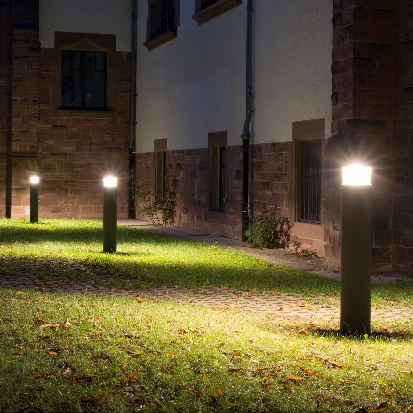 LightingLabs Led Bollard Landscape Lighting 20 Watts 40 Inch 3CCT 3000/4000/5000K 120-277V Outdoor Pathway Light Wired Ideal for Garden, Commercial