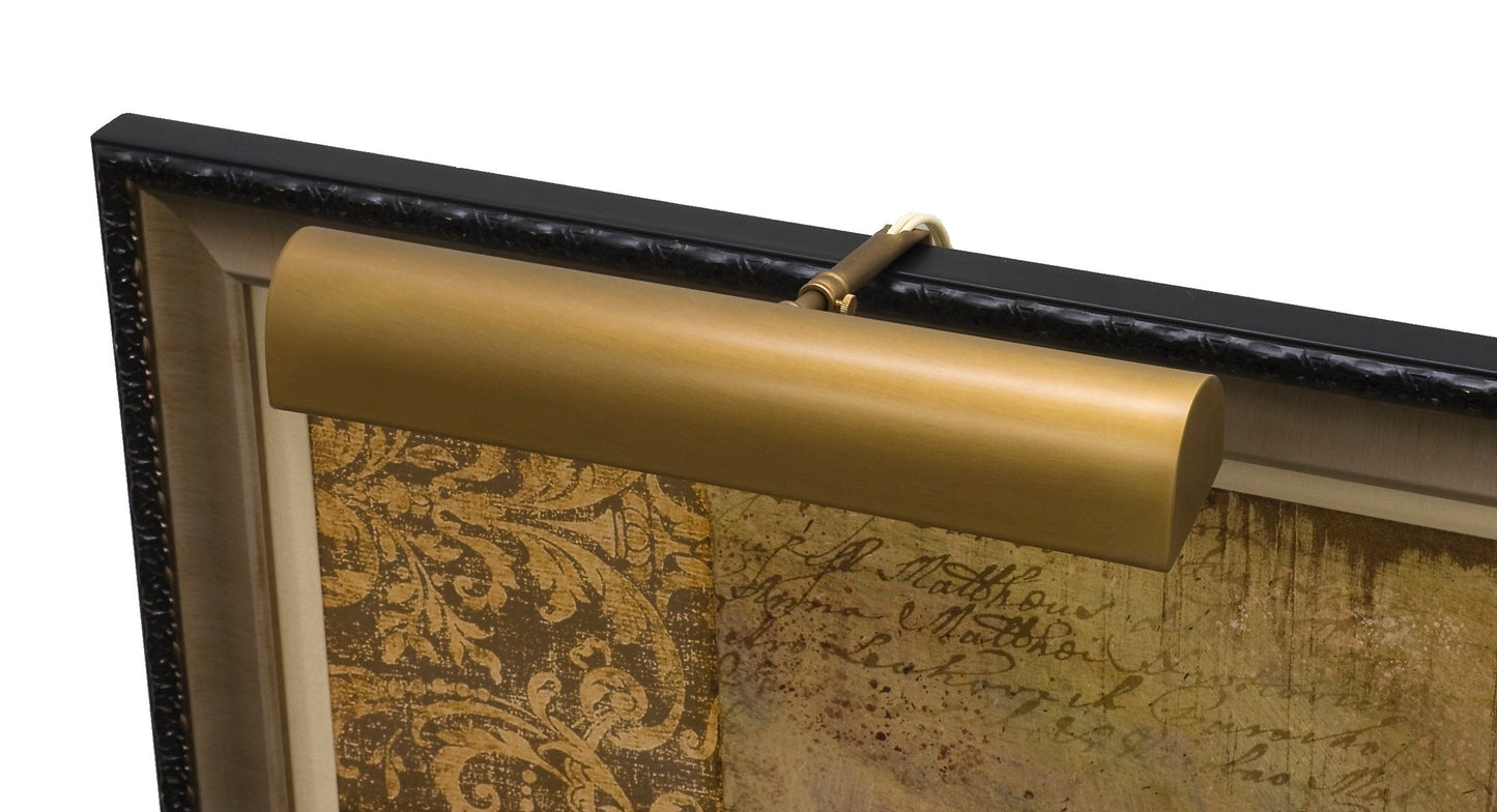 House of Troy T14-76-CA Classic Traditional 2LT 14IN Picture Light, Weathered Brass Finish
