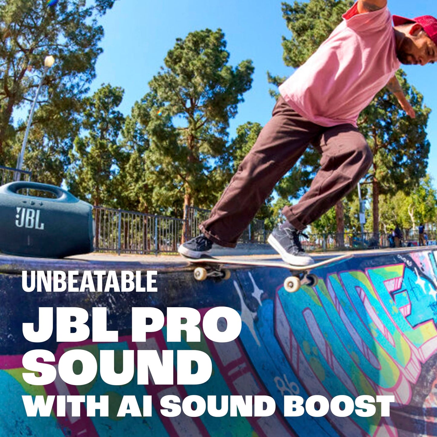 JBL Boombox 4 - Most Powerful Portable Waterproof Speaker with Massive Pro Sound, Up to 34 Hours of Playtime, & Multi-Speaker Connection by Auracast™