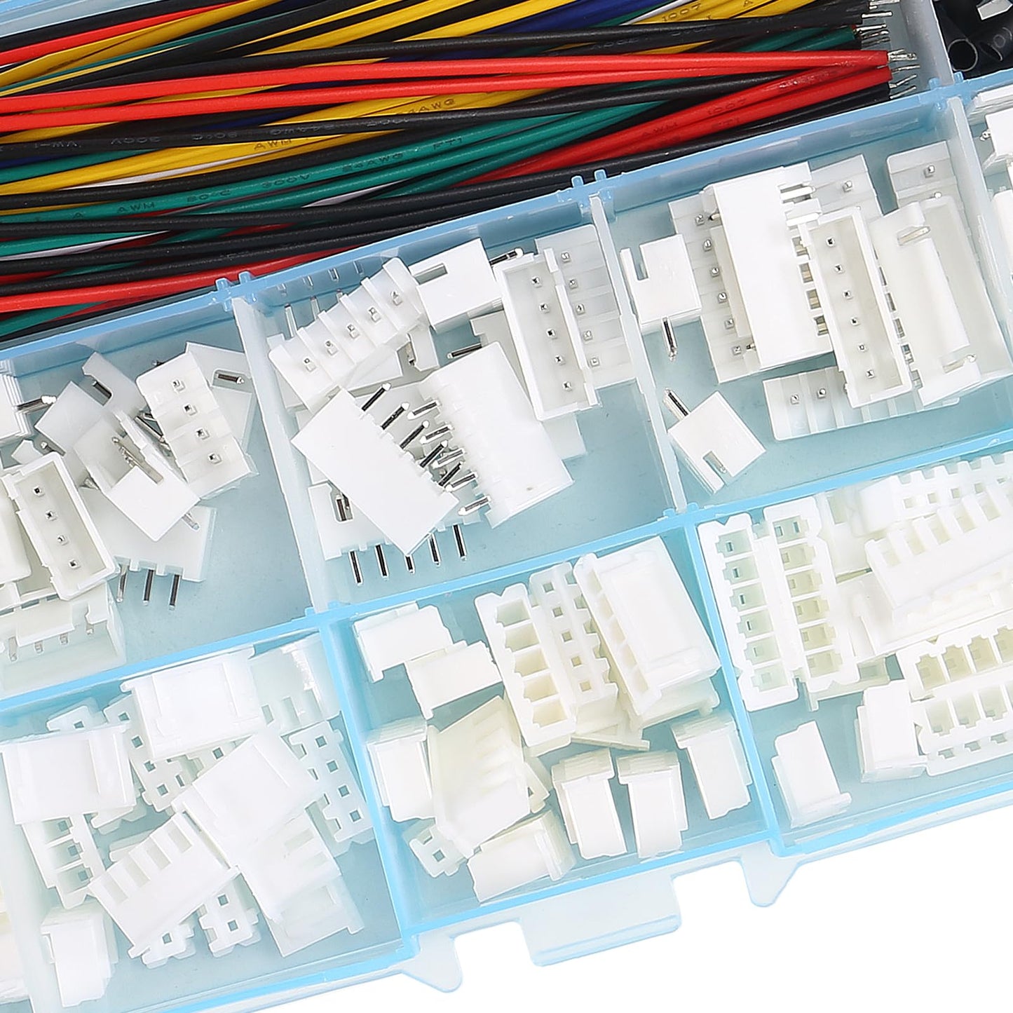 JUZITAO JST-XH 2.54mm Connector Socket Kit with Pre-Crimped 2.54mm Male and Female Cable Wire 2/3/4/5/6/7 Pin Housing JST Connector Adapter Plug