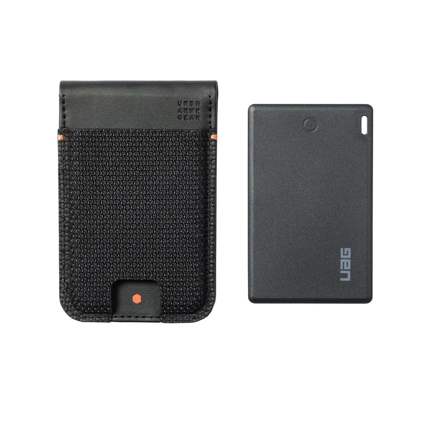 URBAN ARMOR GEAR UAG Slim Wallet Kevlar Black with Tracker Card Compatible with Apple iOS - 6 Cards Holder with Kickstand RFID Block Metropolis