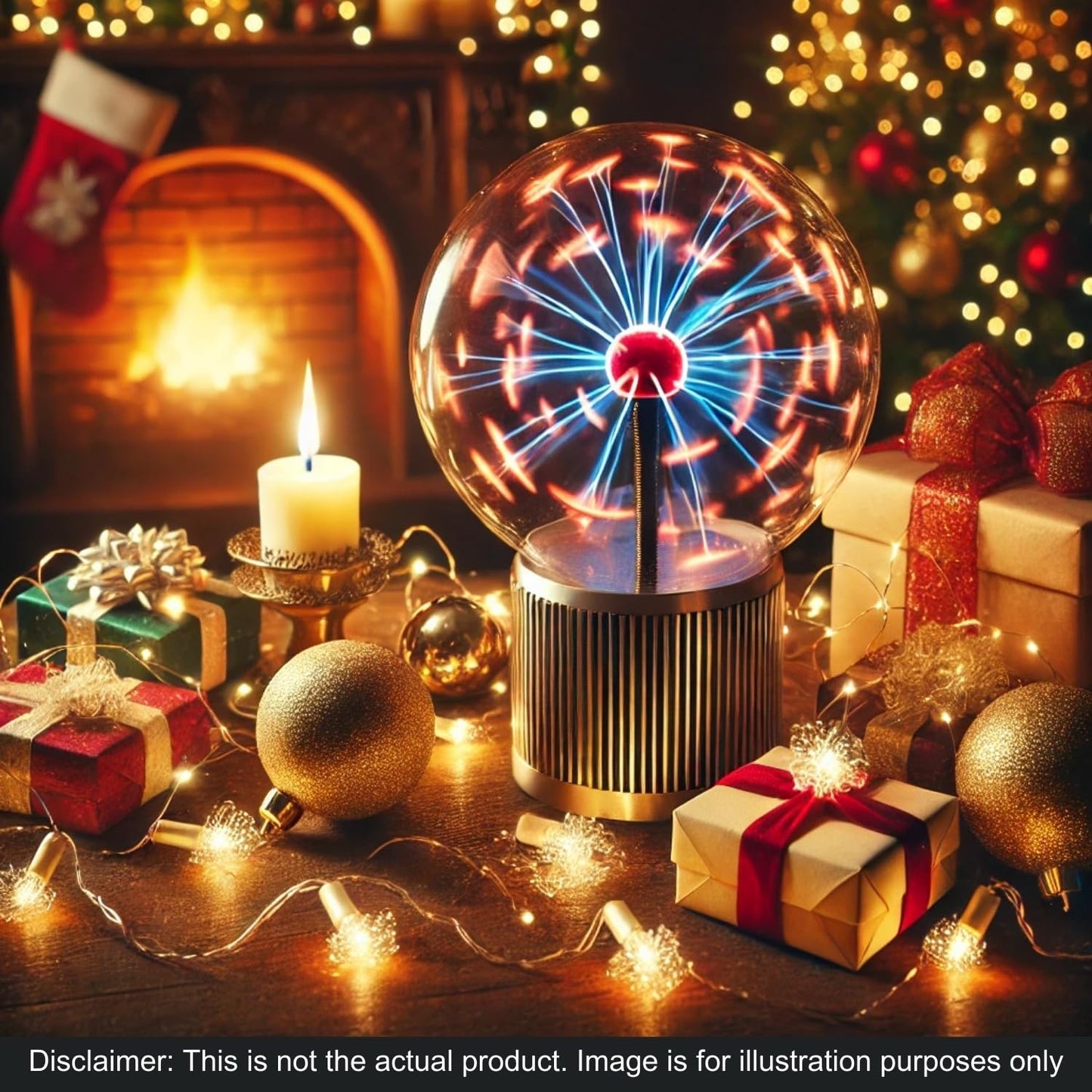 Tradeopia 8 Inch Heart Shaped Touch & Sound Sensitive Plasma Lamp, Globe for Home & Office Decoration