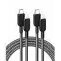 Anker 310 USB C to Lightning Cable(6FT,2Pack, Black), MFi Certified for iPhone 14 Series, and More(Charger Not Included)