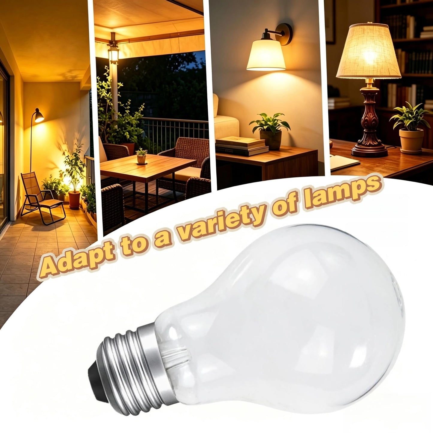 IWOPAN 50 Watt Incandescent Light Bulbs, Dimmable, 50W Equivalent, A19 Light Bulbs, E26 Base, for Ceiling Fan Light, Pendant Light, Table Lamp (6PACK)