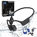 ELYXFUL Bone Conduction Swimming Headphones, IP68 Waterproof Bluetooth & 64GB MP3 Player, Open-Ear Water Headphones for Swimming with Mic, Secure…