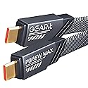 GEARit High Speed 65W USB-C Cable - Fast Charging Flat Cable - Compatible with Apple iPhone 15, 16, 16 Pro, iPad, MacBook, 3.3FT, Black