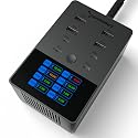 SABRENT VOLTIK Charging Station, 252W 8-Port USB C and USB A Desktop Charger, UL Certified with Real-Time LCD Display, Fast Charging for MacBook