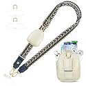 UKON Adjustable Phone Lanyard Crossbody Strap With Wallet Clip-and-Go Strap with Zippered Pouch Widened Phone String for iPhone Hands-Free