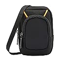 Amazon Basics Large Point and Shoot Padded Camera Case with Adjustable Shoulder Strap, Belt Loop, Interior Dimension 5.2 x 3.2 x 1 inches, Black