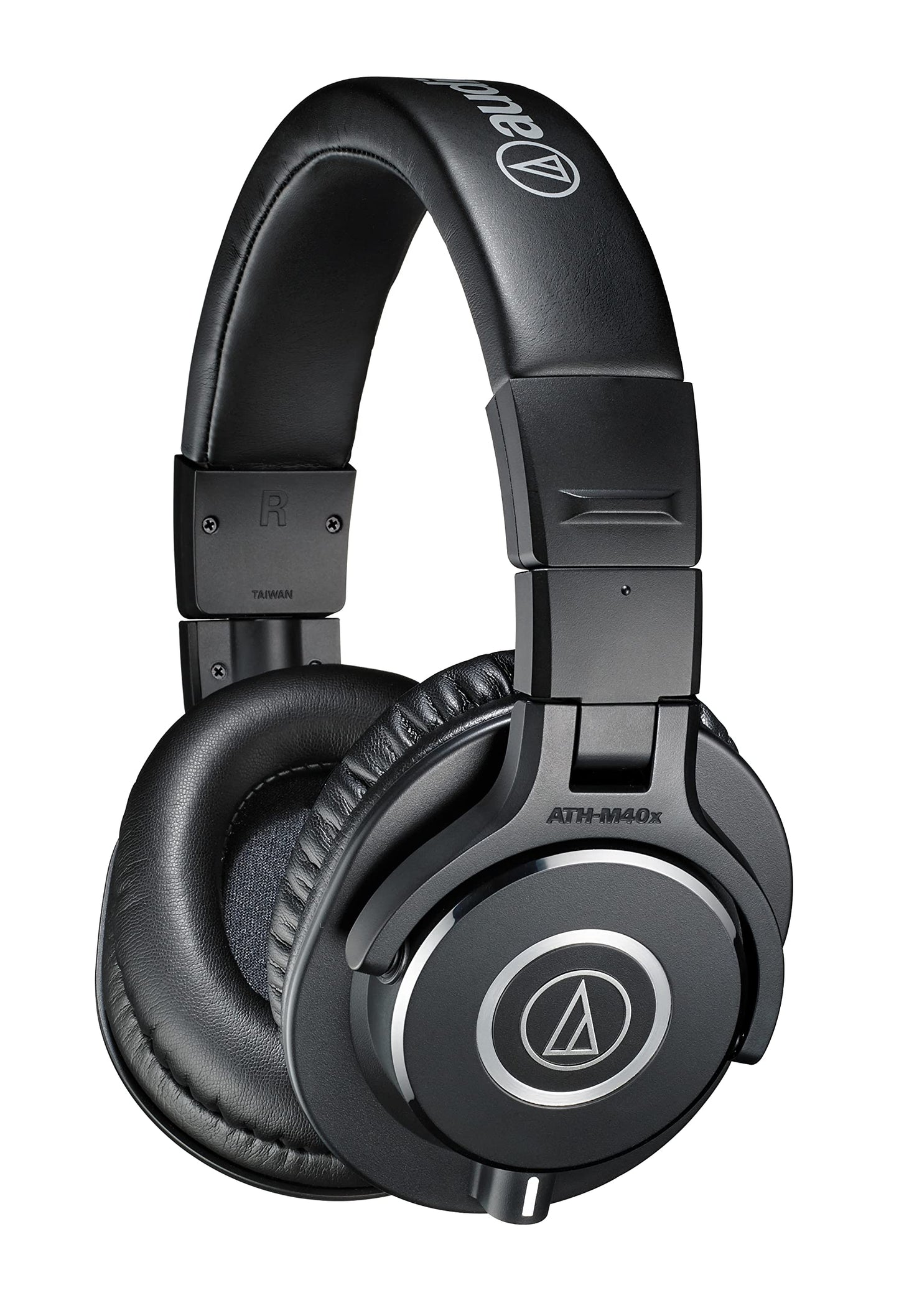 Audio-Technica ATH-M40x Professional Studio Monitor Headphones + Slappa Full Sized HardBody PRO Headphone Case (SL-HP-07)