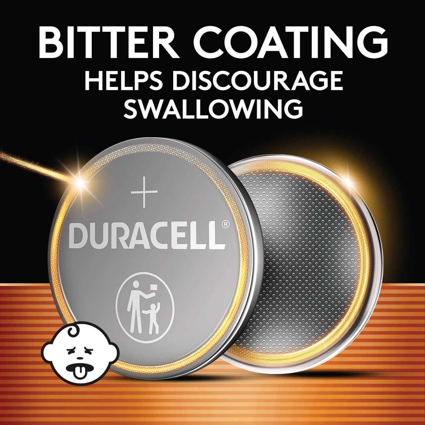 Duracell 2032 Lithium Battery, 4 Count (Pack of 1), Compatible with AirTag, Child Safety Features, Key Fob, CR2032 3V Cell