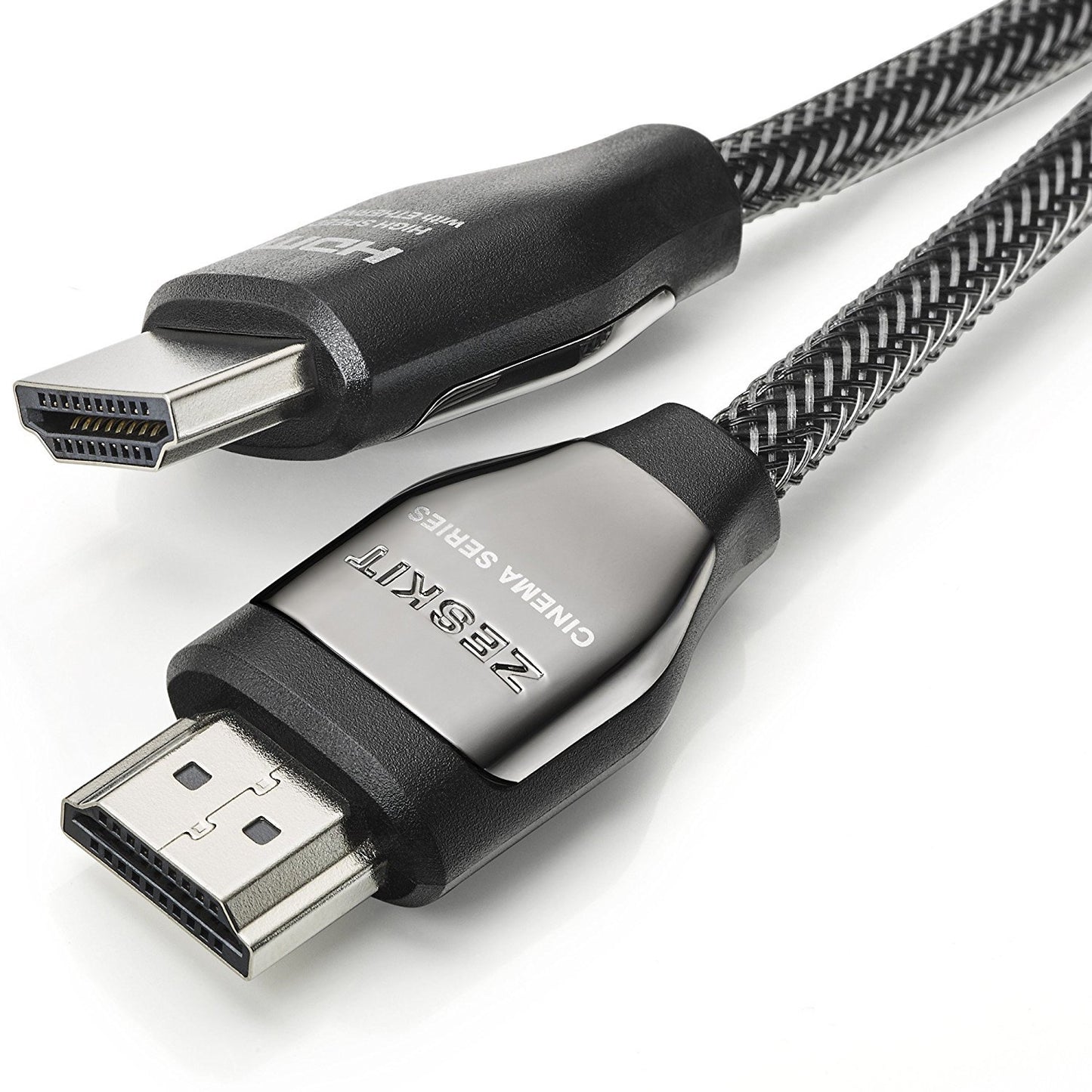 Zeskit HDMI Cable 3ft/ 1m (4K 60Hz HDR UHD 4:4:4 HDCP 2.2) HDMI 2.0 High Speed 18Gbps - 3D ARC Ethernet 2160p 1080p - Compatible with Samsung Xbox