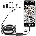 1920P Endoscope Snake Inspection Camera, Lightswim Type C Borescope, Scope Camera with 8 LED Lights for Android and iOS Smartphone, iPhone, iPad