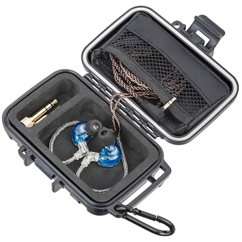 GIGCASE® in-Ear Monitor Hard Case (Small) - Compatible with KZ ZS10/ZS10 Pro/ZSN/ZST/ZEX/AS10/AS16/ZSN Pro X, YINYOO, CCZ Melody - IEM, in-Ears