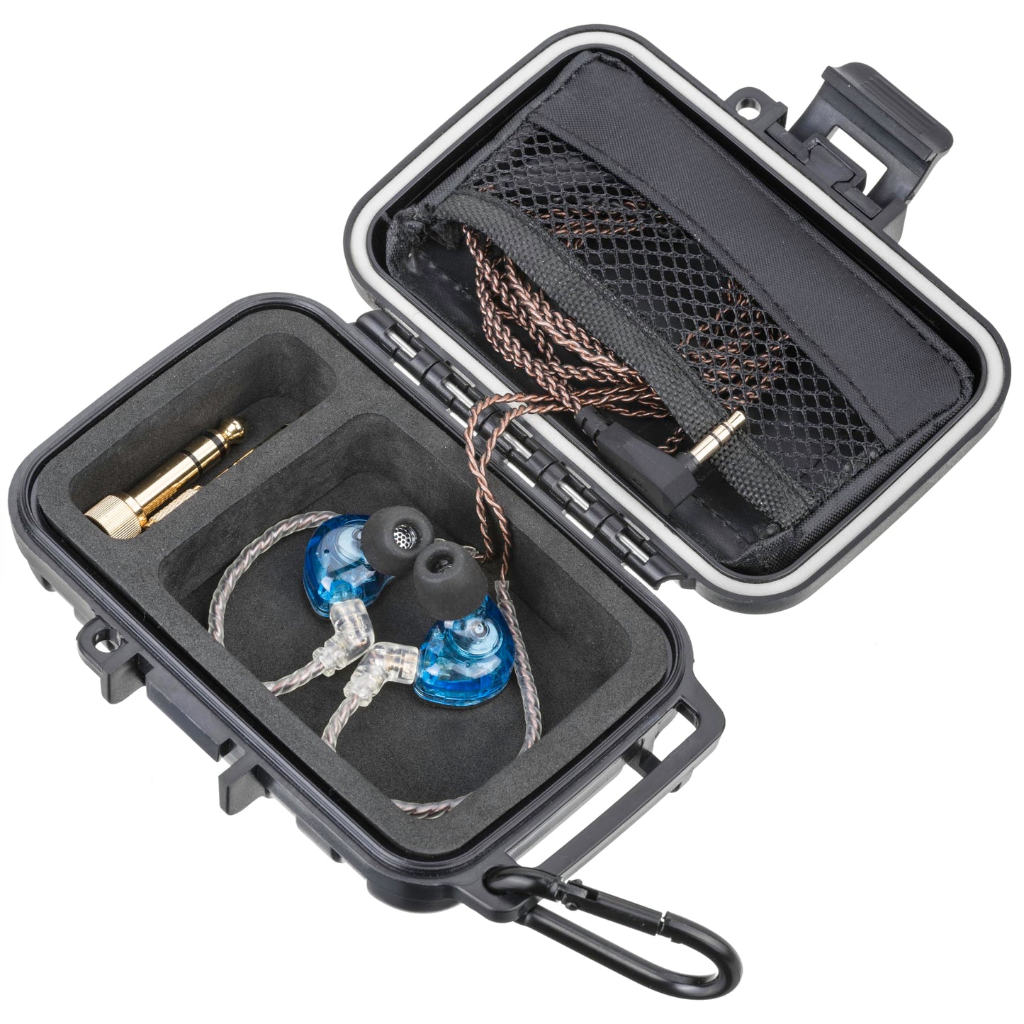 GIGCASE® in-Ear Monitor Hard Case (Small) - Compatible with KZ ZS10/ZS10 Pro/ZSN/ZST/ZEX/AS10/AS16/ZSN Pro X, YINYOO, CCZ Melody - IEM, in-Ears