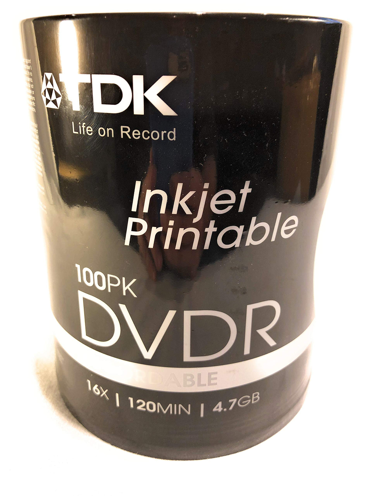 TDK DVDR 100PK Inkjet Printable Recordable
