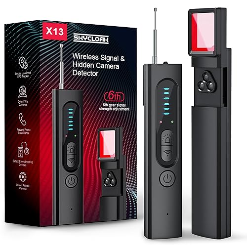 SKYCLOAK Hidden Camera Detectors - 2026 Portable Hidden Camera Detector & Bug Detector, Travel Gadgets for Privacy, Hotel Safety Devices, Tech