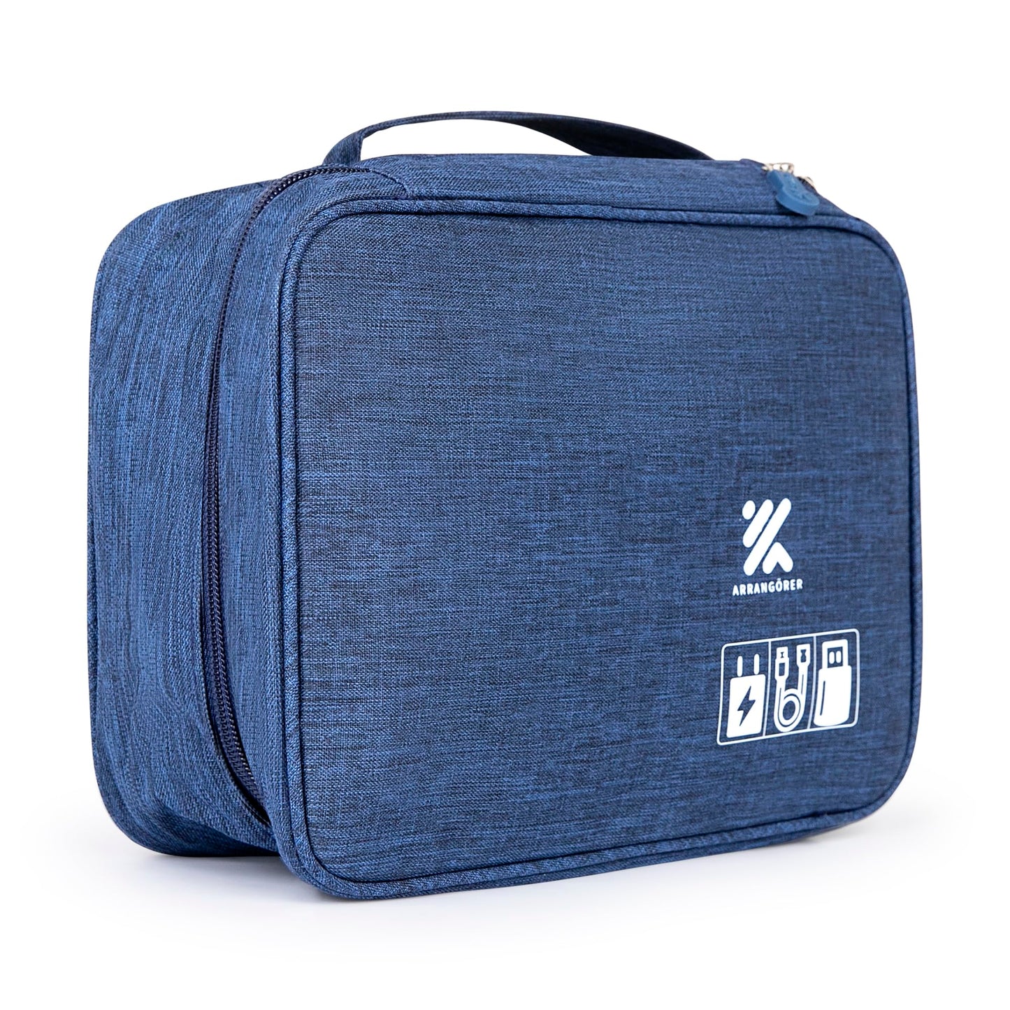 ARRANGÖRER Travel Cable Organizer Bag for Adapters, Cords, and Phone, Mobile Device, Gaming, and Tech Accessories, Waterproof Compact and Portable