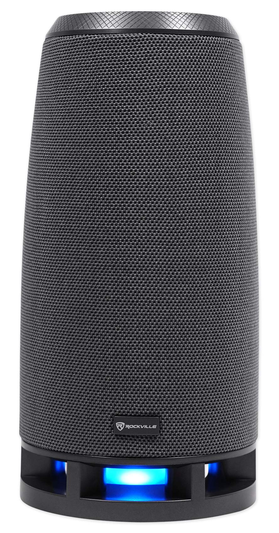 Rockville RockShip 50W Portable Bluetooth Speaker, LED Lights, FM Radio, USB/AUX/SD, IPX4 Water-Resistant, 3600mAh Battery, for Outdoor Parties