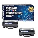 HI-Vision 2 Pack Compatible S2810X High Yield (6,000 Pages, 593-BBMF) Black Toner Cartridge Replacement for H815dw S2810dn S2815dn Printers