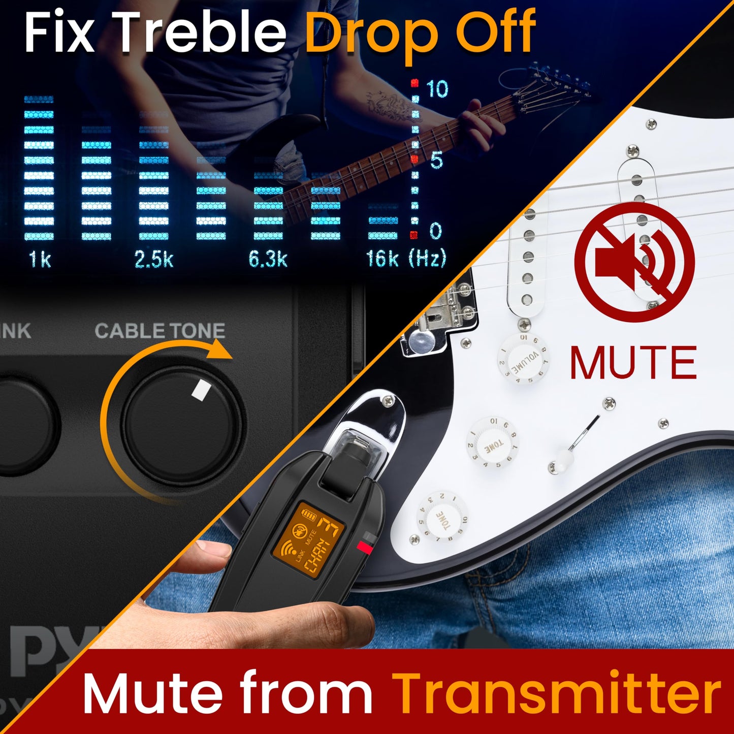 Pyle Audio Transmitter and Receiver, Black, 11.42” x 3.9” x 9.49” -inches (PYGTWIR06)