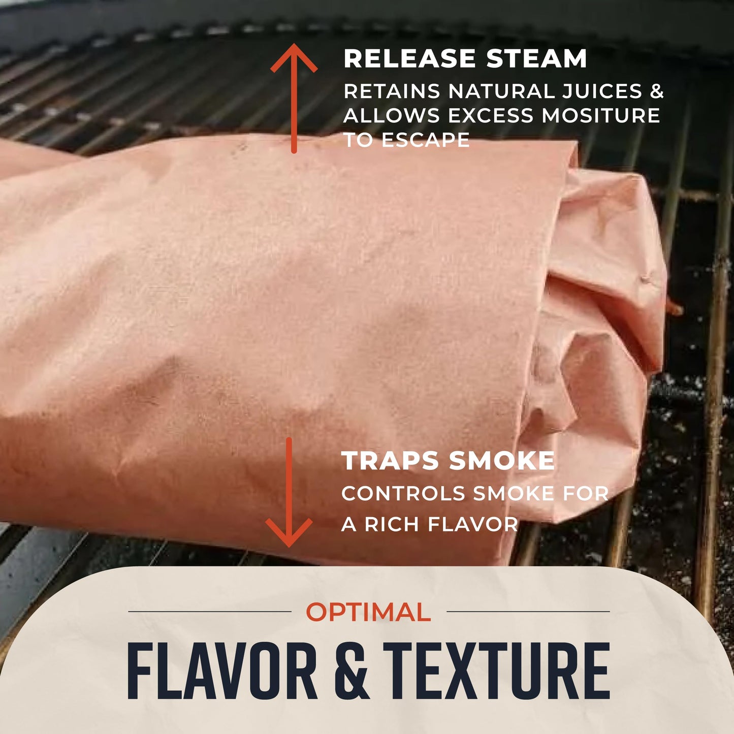 Pink Butcher Paper Roll 18"x175' Food-Grade Peach Paper for BBQ, Smoking & Grilling Meat, USA Made, Unbleached, Uncoated & Unwaxed