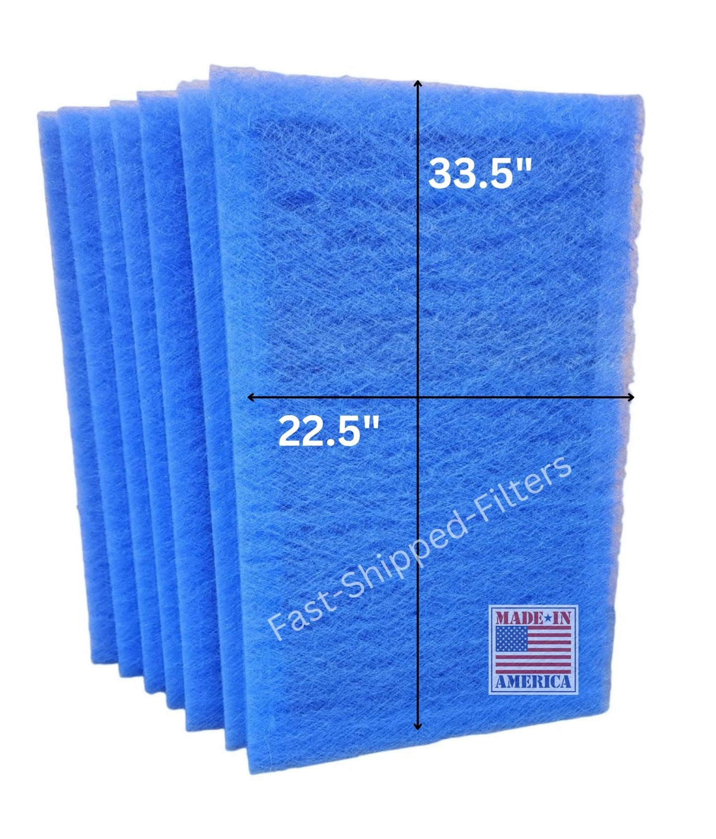 Fast-Shipped-Filters 7 Pack 24x36 Replacement Filter Pads Compatible with Dynamic Electronic Air Cleaner 24x36 polarized pads refill Blue