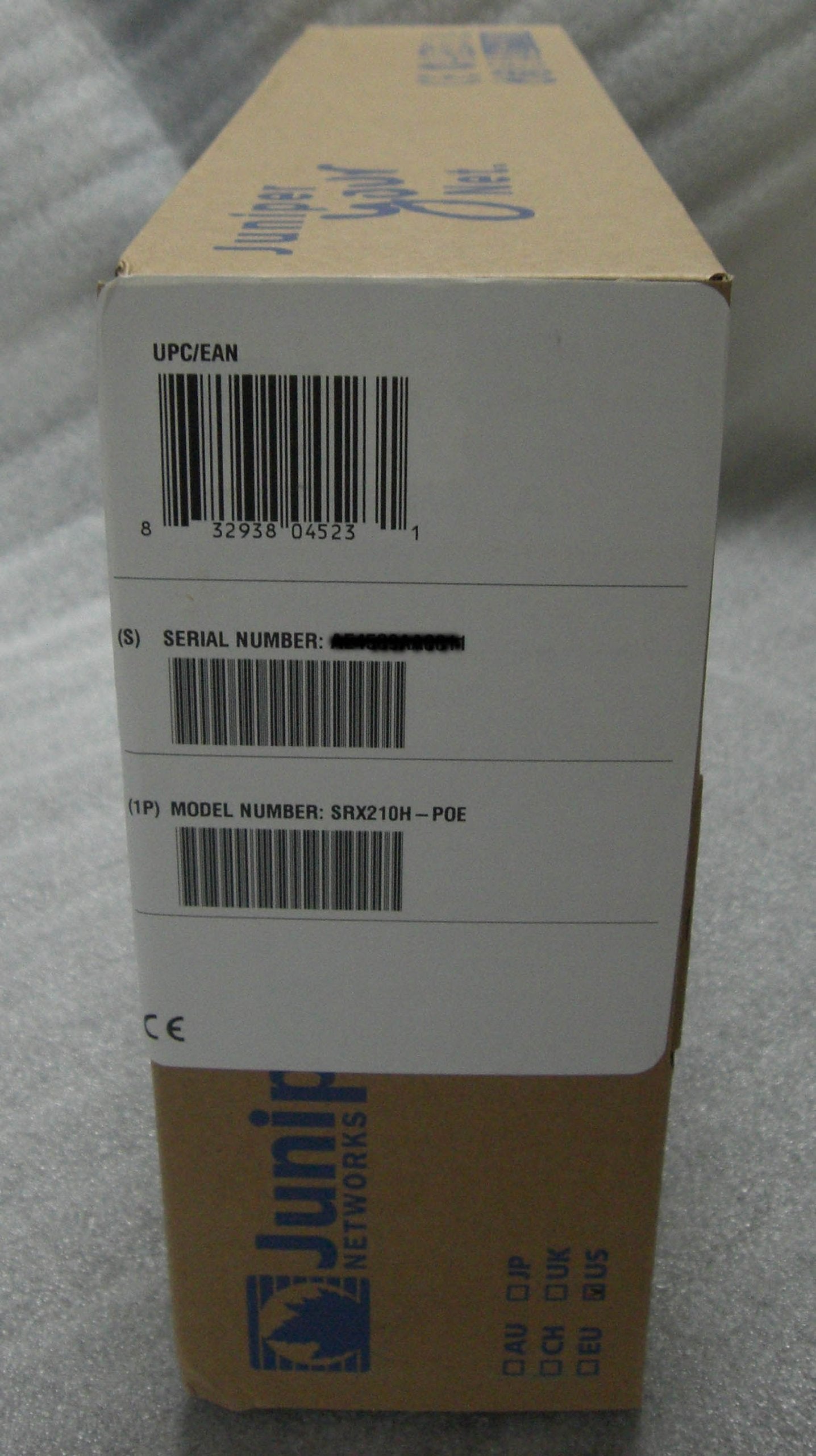 Juniper Firewall VPN SRX210H POE 8PORT SRX 210 1PIM Slot 1EXCD