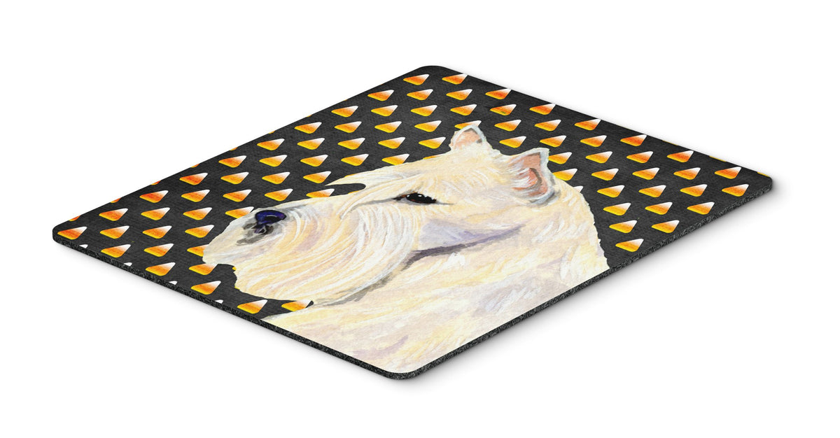 Caroline's Treasures SS4323MP Scottish Terrier Wheaten Candy Corn Halloween Portrait Mouse Pad, Hot Pad or Trivet for Home Office Gaming Working