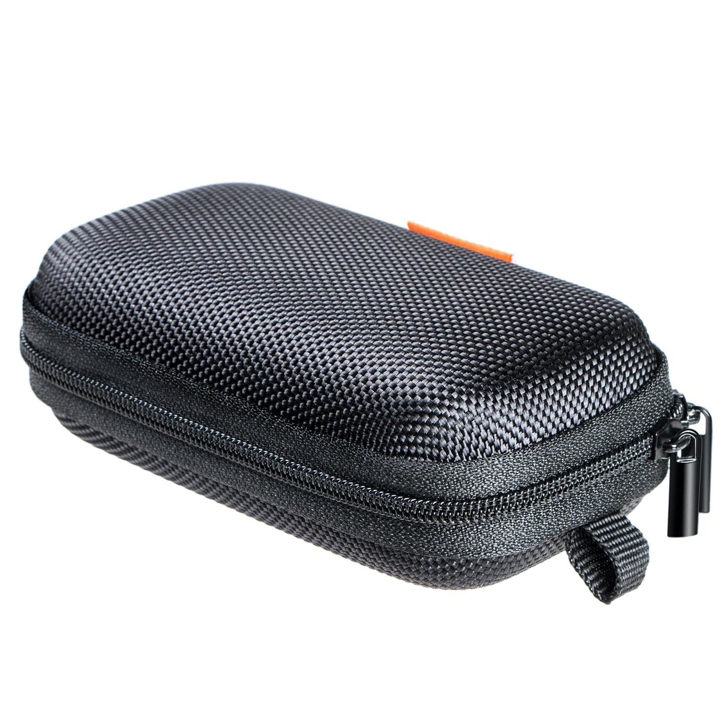 Small Hard EVA Case (4.3" x 2.5")- Portable Protection Earbud Case Zipper Pouch for Headset, Earphone, Flash Drive, Charging Cable, Key - Mesh Inner