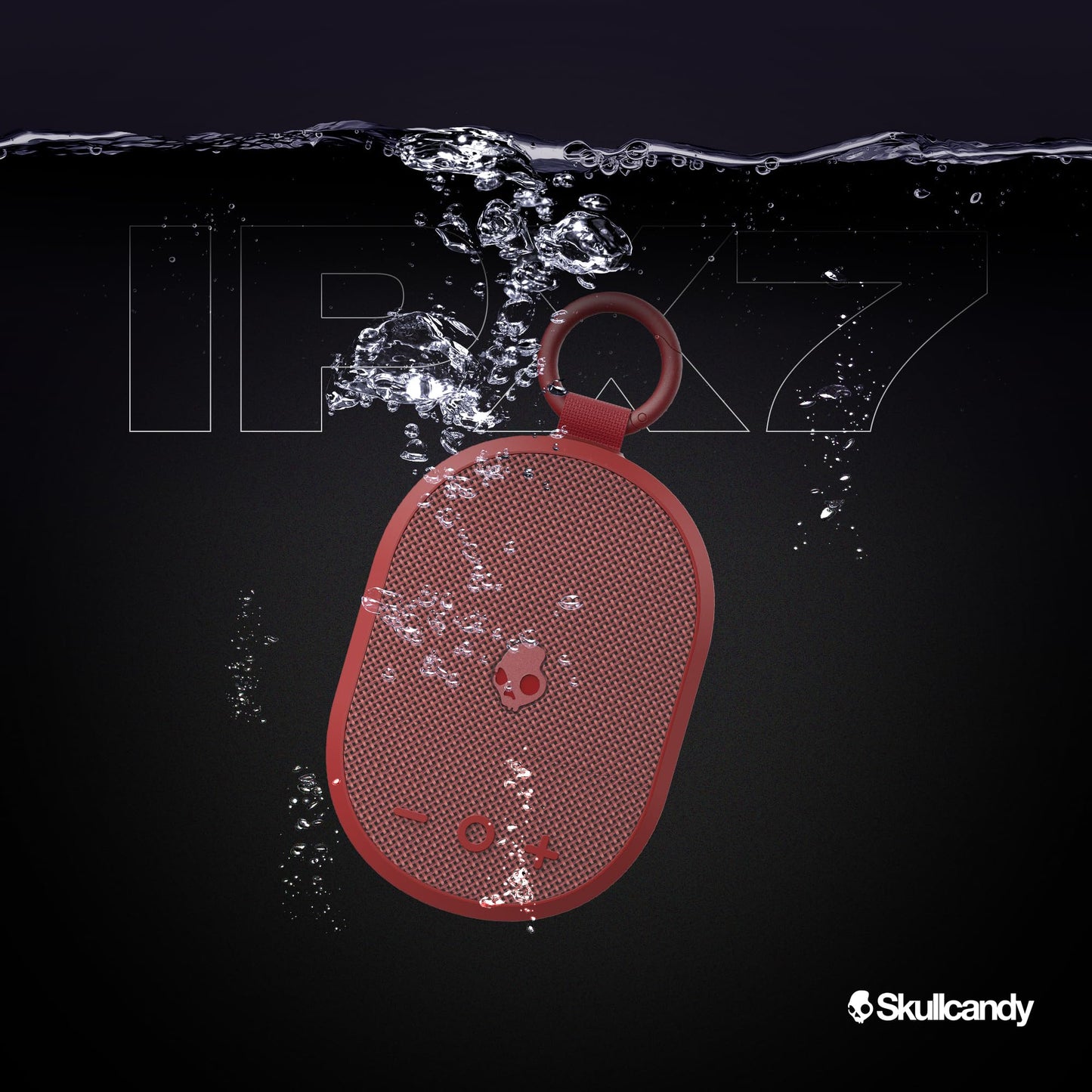 Skullcandy Kilo Wireless Bluetooth Speaker - IPX7 Waterproof Mini Bluetooth Speaker with 24 Hour Battery, Downward Firing Passive Radiator, and True