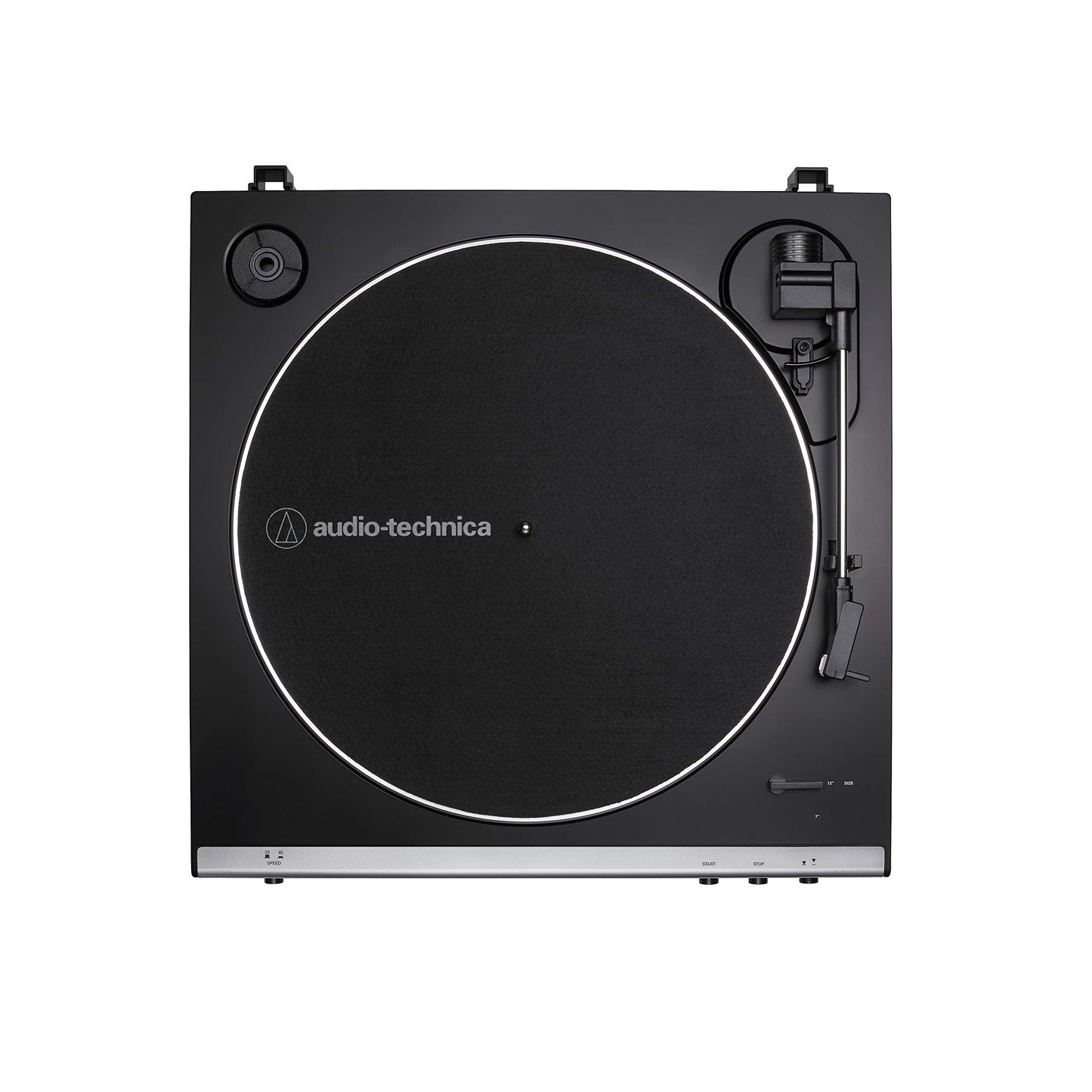 Audio-Technica at-LP60X-GM Fully Automatic Belt-Drive Stereo Turntable, Gunmetal/Black, Hi-Fidelity, Plays 33 -1/3 and 45 RPM Vinyl Records, Dust