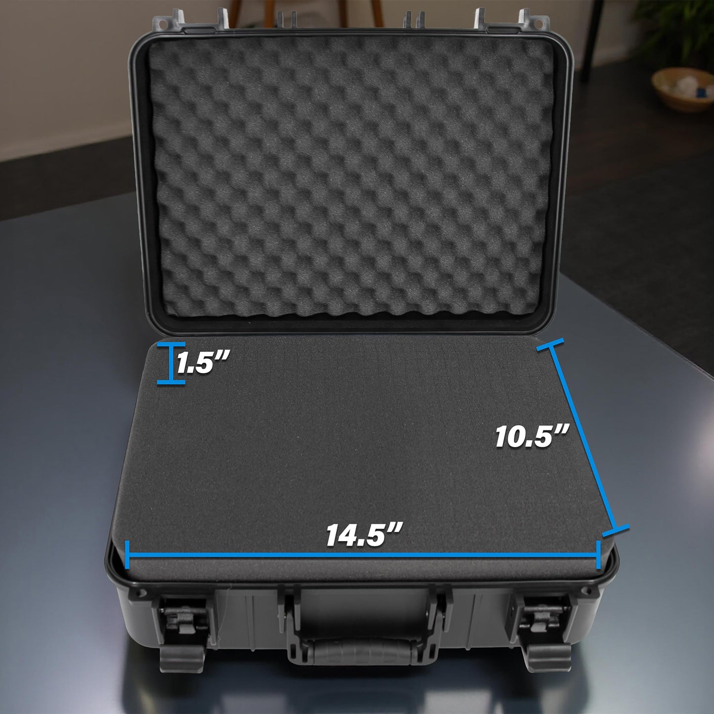 CASEMATIX Microphone Case Compatible with Shure & Sennheiser Wireless Mic Systems - Hard Shell Travel Case with Custom Foam for Mics, Receivers