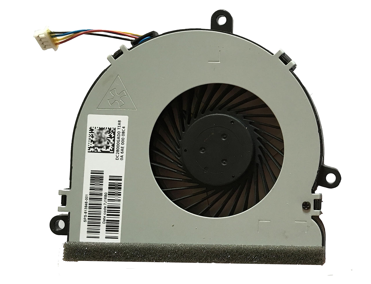 HK-Part Replacement CPU Cooling Fan for HP 250 G4 255 G4 Notebook 15-AC 15-AF Series, 4-Pin 813946-001