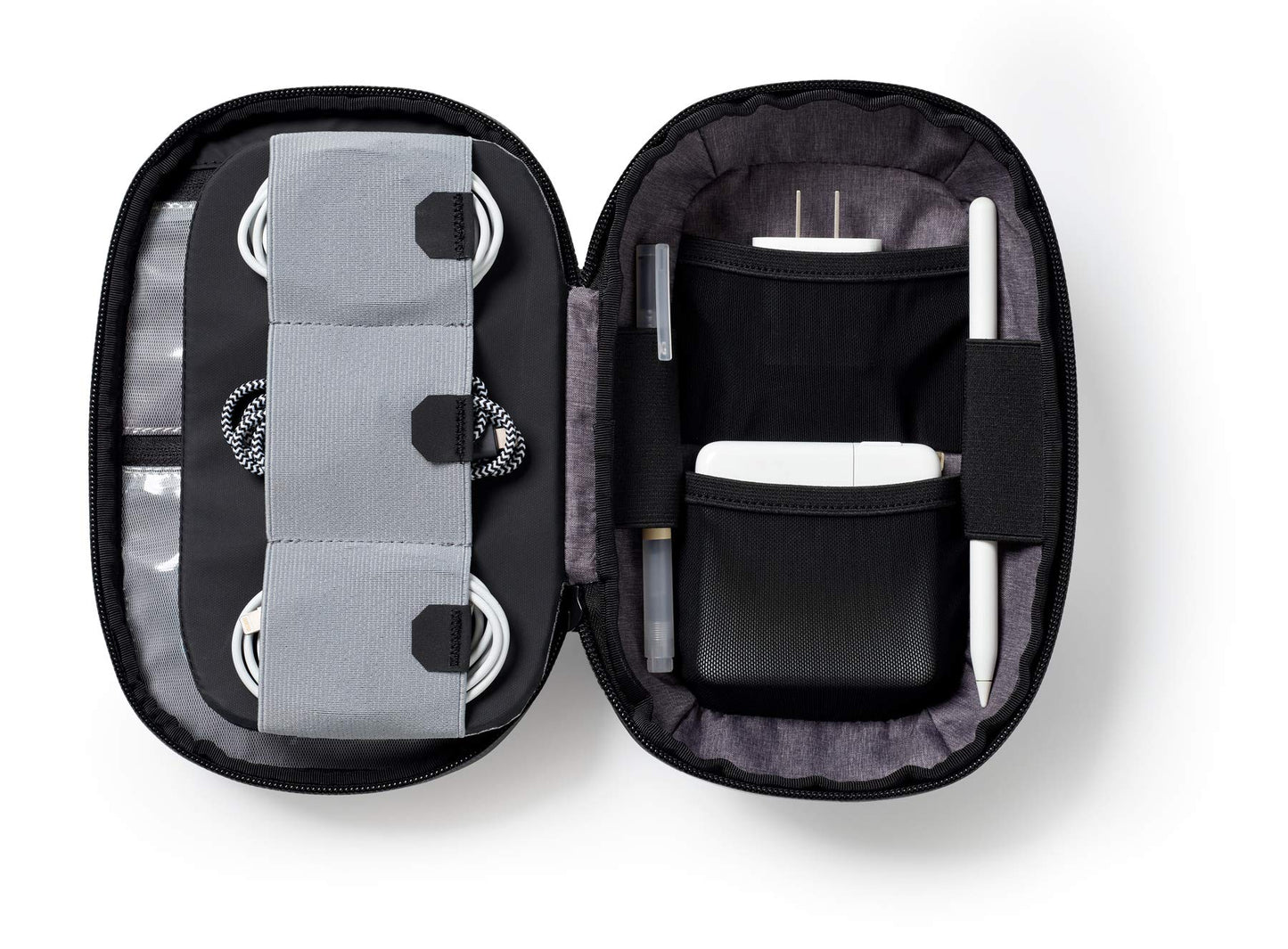 NOMATIC Premium Tech Organizer | Electronic Organizer (Black) | Water Resistant Travel Tech Case, Cord Case - Universal Cable Holder, Memory Cards
