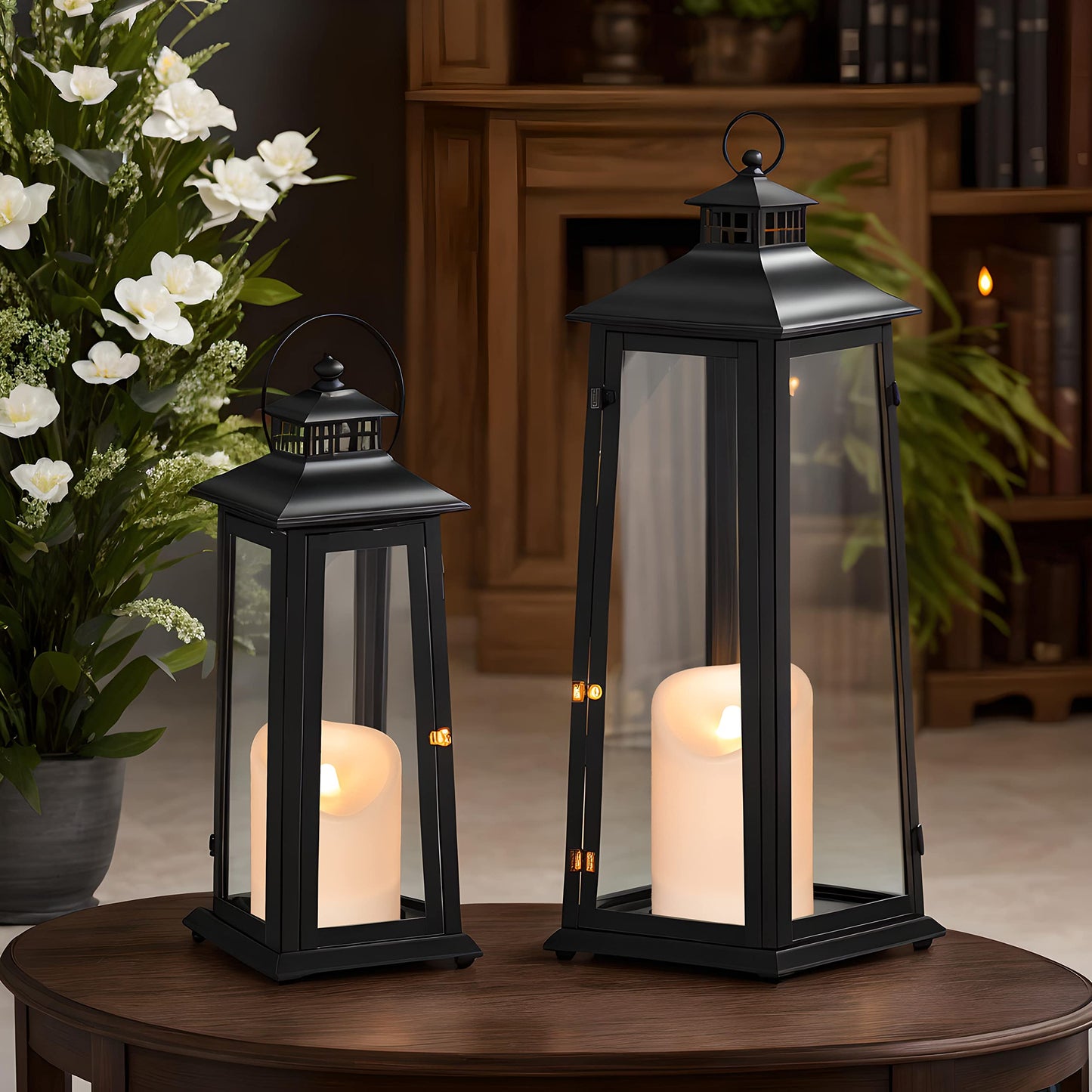 2 in 1 Rechargeable Candles, USB Solar Candles Outdoor Waterproof, Long Lasting Battery Operated Led Electric Flickering Flameless, for Outdoor