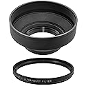 67MM UV Filter + 67mm Rubber Lens Hood for Nikon AF-S DX Nikkor 18-135mm f/3.5-5.6G ED-IF, 67 mm Ultraviolet Filter & 67 mm Lens Hood, 67mm Rubber