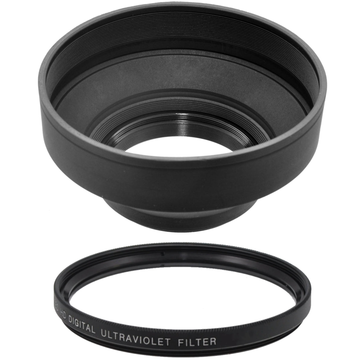 67MM UV Filter + 67mm Rubber Lens Hood for Nikon AF-S DX Nikkor 18-135mm f/3.5-5.6G ED-IF, 67 mm Ultraviolet Filter & 67 mm Lens Hood, 67mm Rubber