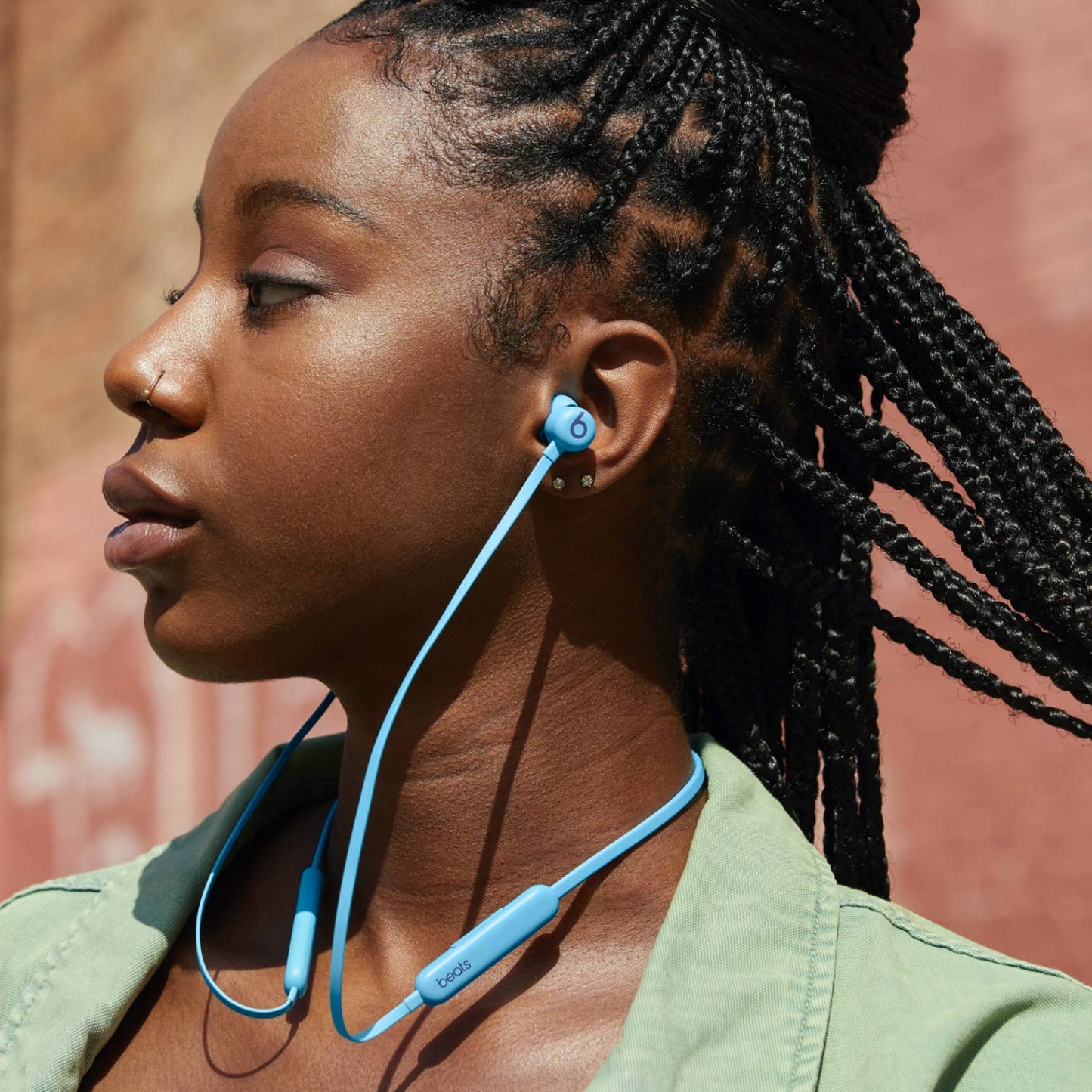 Beats Flex Wireless Earbuds - Apple W1 Headphone Chip, Magnetic Earphones, Class 1 Bluetooth, 12 Hours of Listening Time, Built-in Microphone - Flame