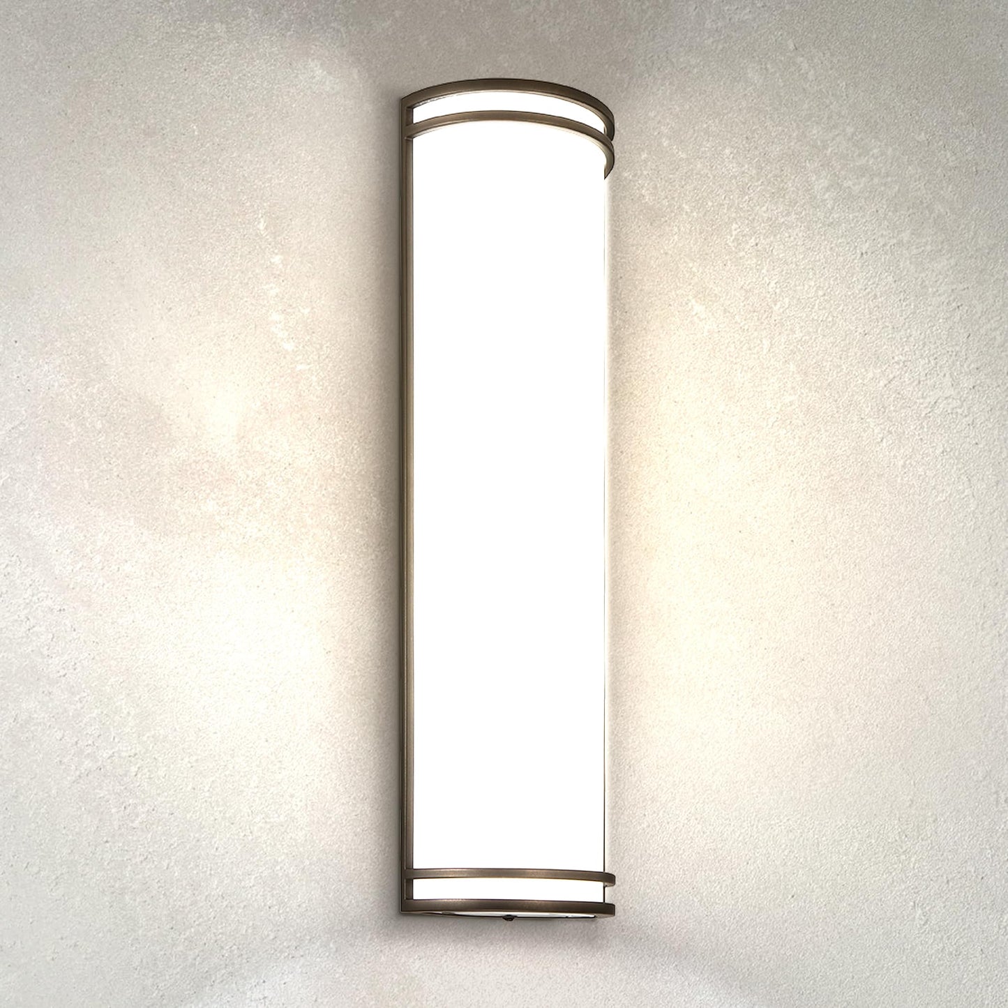ASD 24 Inch LED Outdoor Sconce Lights - 25W 120-277V 3000K 4000K 5000K Bronze Exterior Lighting Fixtures, Dimmable Exterior Lights for House, Modern