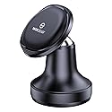 WixGear Aluminum Metal Heavy Duty Magnetic Phone Mount for Car, Magnetic Car Dash Mount, 360-degree Rotation Aircraft-Grade Aluminum Metal, Compatible