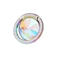 lenoup Iridescent Glitter Bling Bling Phone Ring Holder,Sparkle Phone Ring Artificial Diamond Stand,Rhinestone Cell Phone Finger Ring(Rainbow)