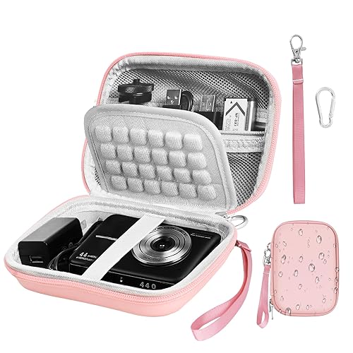 EMART Digital Camera Case, Small Camera Bag(Fit Camera Size<6"x4"x0.9") for VAHOIALD FHD 1080P/KODAK PIXPRO FZ55/CAMKORY/Lecran, Camera Carrying Case